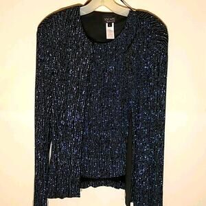 Xscape sparkling Blazer with tank. Vintage. Size L Party